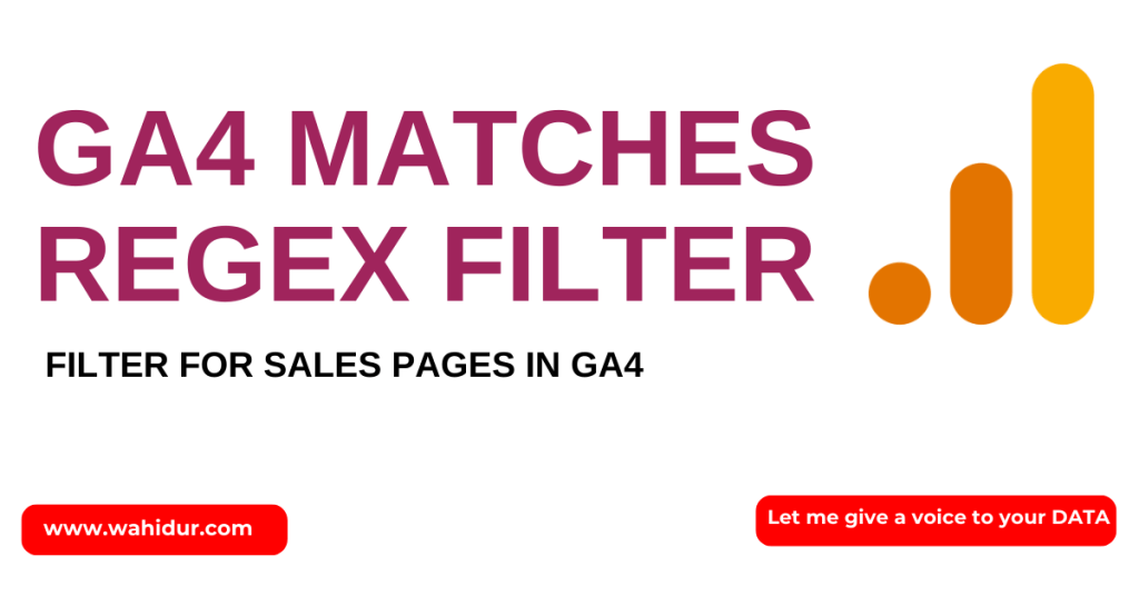 Filter For Sales Pages in GA4